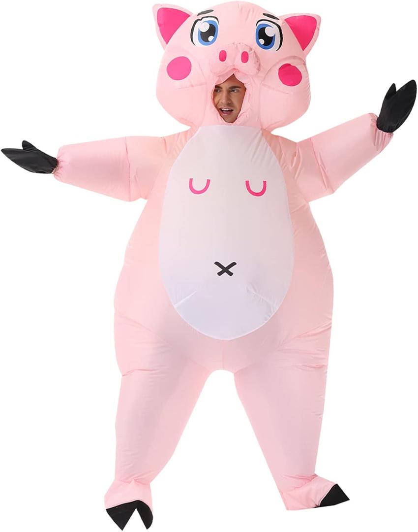 Arokibui Inflatable Costume Adult Funny Blow up Halloween Costume Fancy Dress Cosplay Party Christmas Halloween Suit