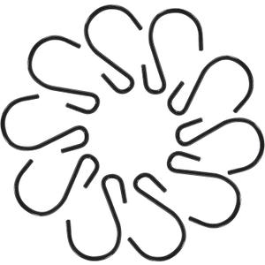 Piutouyar 40Pcs 1 Inch S Hooks Small S Shaped Hooks Mini S Hooks Connectors Christmas Ornament Hooks for Hanging Jewelry, DIY, Crafts, Key (Black)