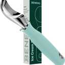 Beneno Heavy Duty Ice Cream Scoop - Upgraded Anti-Fracture Design, Comfortable Grip Long Handle, Effortless Scooping & Dishwasher Safe, Mint