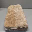 OLANLY Bathroom Rugs Mat 47x24, Extra Soft Absorbent Microfiber Bath Rugs, Rubber Backing, Quick Dry, Machine Washable Bath Mats for Bathroom Floor, Tub and Shower, Home Decor Accessories, Peach