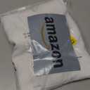 Linen Textured Semi Sheer Kitchen Tiers Curtains, 30 Inches Long, Rod Pocket Cafe Drapes for Bathroom, Laundry Room, RV (2 Panels, White, 30" W x 30" L)