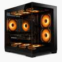 Gaming PC Desktop – Ryzen 7 5800X up to 4.7GHz, RTX 5050 8GB GDDR6,  1 TB,16GB DDR4 RAM, 1TB NVMe SSD, WiFi 6 & BT 5.4, 9× ARGB Fans, 650W PSU, WIN11P, RGB Keyboard & Mouse
