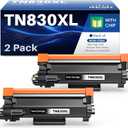 INK4U Compatible TN830XL Toner Cartridge 2-Pack Replacement for Brother TN830XL TN-830 TN830 Toner for DCP-I2640DW/HL-l2460DW/HL-l2405W/MFC-l2820DW | 3,000 Page Yield | Smart Chip Recognition