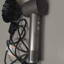 Hair Blow Dryer with Diffuser: 1500W High-Speed Brushless Motor 500M Ionic Technology, Thermo-Control Low Noise for Curly, Straight & Damaged Hair, Home Travel Salon (Grey)