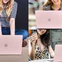 CISSOOK Baby Pink Case for MacBook Air 15 Inch 2023 2024 2025 2026 Release, Chalk Pink Hard Shell Cover Keyboard Cover Screen Protector for MacBook Air 15 M2 M3 M4 M5 Model A2941 A3114 A3241 A3448
