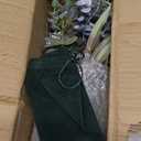 Der Rose Fake Flowers in Vase Silk Artificial Navy Blue Flowers Arrangements with Glass Vase for Dinning Coffee Table Centerpieces Home Kitchen Farmhouse Wedding Decor