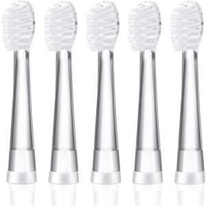 Kids Toothbrush Replacement Heads Compatible with Seago SG-513/SG-977/EK6, Compatible with Dada-Tech-BB1/977/K6,Compatible with Brush-Baby WildOnes/KIDZSONIC(18-36 Month)