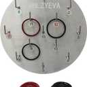 Aluminum Alloy Plate Portable Hook Ring Toss Game, Fun Backyard Lawn Toss for Family Carnival Party Games, Picnic & BBQ Entertainment