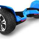 Gyroor Warrior 8.5 inch All Terrain Off Road Scooter with Bluetooth Speakers and LED Lights,Self Balancing Scooter for Kids ages 6-12 and Adults