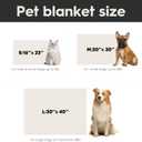 Horaldaily Pets Flannel Blanket, Red Leaves 3D Textured Soft Fuzzy Fluffy Plush Cozy Fleece Premium Blankets for Dog Cat Puppy Kitten Couch Protection, 20x30
