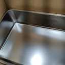 Stainless Steel Litter Box, 23.6x15.7"x6" Deep Stainless Steel Cat Litter Box Extra Large, XL Metal Litterbox for Big Cats with High Sides, Non Stick Surface, Easy to Clean