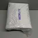 BEDELITE King Size Sheets Set, Luxury Soft White Satin Sheets for Hair and Skin, Similar to Silk Bed Sheets Set 4 Pieces with 1 Deep Pocket Fitted Sheet, 1 Flat Sheet, and 2 Pillowcases
