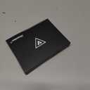 Leather Wallet Card Holder, Phone Card Holder with RFID Blocking ID Window for iPhone Android Phones & Cases (Black)