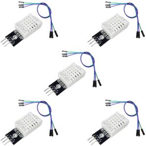 5 x DHT22 Temperature and Humidity Sensor Module for Arduino, ESP32, Raspberry Pi, 5 Pieces