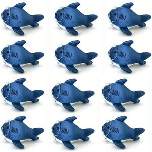 Shark Stuffed Animals Mini Plush Party Favors Birthday Children's Show Party 12 Pieces (12 Shark Bule)