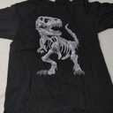 T-Rex Skeleton Dino bones paleontologist Fossil Dinosaur T-Shirt (Small, Black)