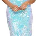 Long Patterned Evening Gown W/Strappy Back (Size: 1)