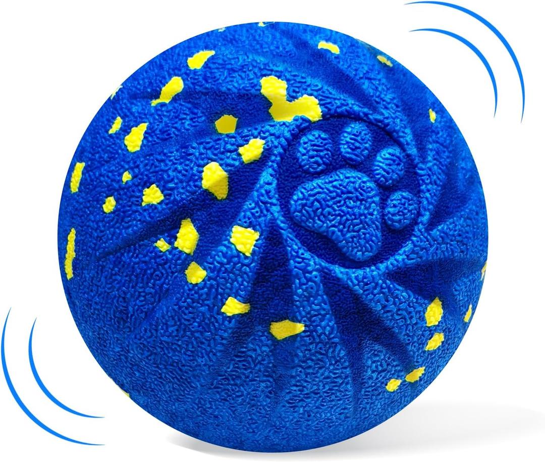 Interactive Dog Toy Ball, Smart Electric Ball - Automatic Bouncing Rolling Moving Jumping Vibrating - 3 Modes Water Resistant Balls for Medium Large Dogs - Chase Pet Toys to Keep Them Busy (Blue)