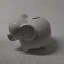 Pearhead Ceramic Elephant Bank, Gender-Neutral Baby Boy or Baby Girl Nursery Dcor, Money Bank, Baby Keepsake, White
