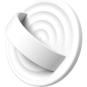 Magnetic Phone Ring Grip Holder, Silicone Finger Loop Grip, Compatible with MasSafe, Back of Phone for iPhone Pro Max/Plus/16/15/15/14/13/12 Series, White