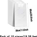 10pcs Peel and Stick Wall Panels (23.6"x11.8",) Marble PVC Waterproof Backsplash Tiles for Kitchen, Bathroom, Peel and Stick Tile，White Gray (hemus White, 23.6 inches * 11.8 inches)
