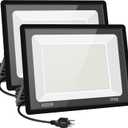 400W LED Stadium Flood Lights Outdoor,Super Bright LED Arena Lights 85-265V IP66 Waterproof 5000K Daylight White Commercial Lighting for Sports Fields and Counts(2 Pack)