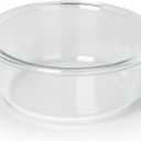 GDCZ Glass Cat Bowls 20 Oz, Pet Feeding Bowls for Pet Food and Water Dishes, Basic Bowls for Your Dog or Cat, Transparent