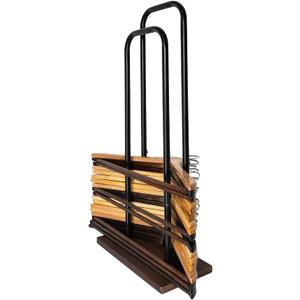 Hanger Stacker & Holder Organizer Stand, Portable Hanger Storage Rack, Large Wire and Velvet Hanger Holder for Laundry Room, Commercial Hanger Storage (Black Small - 25.6" H)