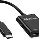 CableCreation USB C to AR Glasses and Charging Adapter,Charge and Play,4K@60Hz/1080P@120Hz,100W Fast Charging Compatible with Steam Deck/ROG Ally/Phone15/16/Viture/Rokid/Xreal AR Glasses