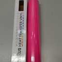 VinylRus Hot Pink Glitter HTV Heat Transfer Vinyl Roll - 12 x 10ft Pink Glitter HTV Vinyl for T-Shirt Clothing Bags, Iron on Vinyl for All Cutter Machines - Easy to Cut and Weed