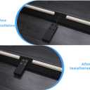 2 Pcs Bed Frame Legs Replacement Parts Bed Feet Furniture Support Leg Reinforcement Kit for Wooden Beds Table Cabinet Sofa Bolt-On Direct Replacement Straight Leg Replace Part Not Plastic Black 4inch