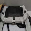 Extra Large Cat Carrier Soft Sided, Portable Small Dog Carrier for 2 Cats, 24"x16.5"x16" Car Travel Folding Comfortable Design with Litter Box and Bowls, Grey-2+ Litter Box+ Bowl*2