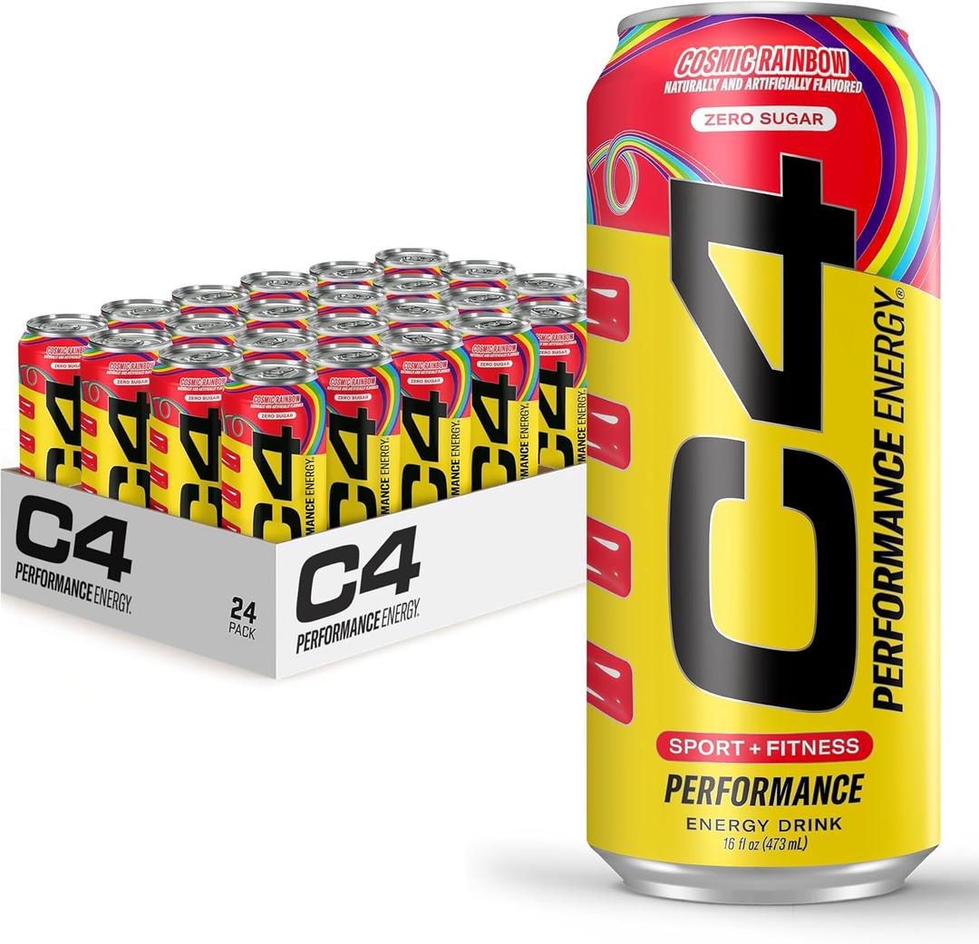C4 Energy Drink, Strawberry Watermelon Ice, 16oz | Pack of 24 | Sugar Free | Pre Workout | No Artificial Colors, BB 02/2027