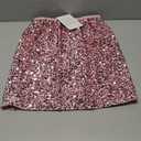 Dwirapal Women's Sequin Skirt Sparkle Stretchy Bodycon Mini Skirts Night Out Party, Small