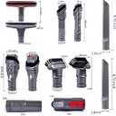 Replacement Attachments Tools Kit for Dyson V11 V10 V8 Absolute/ V8 Animal/ V7 V6, DC59, DC45, DC35 Absolute Cord-Free Vacuum Cleaner Accessories