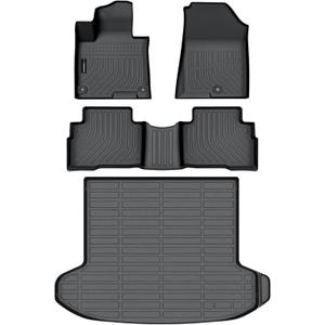 Auxko All Weather Floor Mats Cargo Liner Fit for Kia Sportage Hybrid 2023 2024 2025 (Not PHEV) TPE Rubber Sportage Accessories All Season Guard Odorless Anti-Slip Cargo Liner
