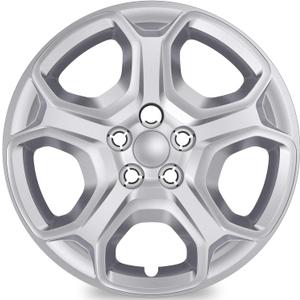 TangMiGe 4-Pack 17 inch Hubcaps Compatible with Ford Escape 2013-2025, Fits 17" Steel Wheel Only, Replaces OEM #GJ5Z-1130-A, (Silver Color Wheel Cover)