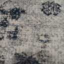 RELEANY Washable Area Rug, 5'x7', Grey/White/Beige