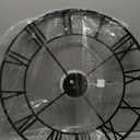 Cuspin 24 Inch Wall Clock Black, Large Decorative Wall Clocks for Living Room, Modern Metal Round Clocks Battery-Operated Completely Silent Non Ticking Roman Number,Black Roman Number, 24 Inch