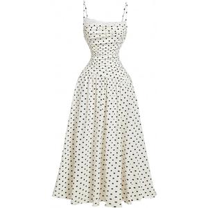 MOD Women's Elegant Lace Trim Long Dress,New Year Eve Dress (X-Large, Apricot)