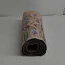 KIMODE Anti Fatigue Kitchen Mat, 17"x47"+17"x29" Floral Kitchen Rugs Sets of 2, Farmhouse Kitchen Floor Mats Non-Slip Cushioned, Comfort Standing Desk Mat for Sink, Laundry, Home Brown