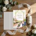 Deckled Edge Paper 5x7, 50 Sheets Handmade Watercolor Paper with Vellum Jackets for 5x7 Invitations, 300 GSM Natural Textured Paper, Rough Cotton Paper for Calligraphy, Painting & Craft Projects
