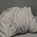 Double Stitch Cotton Tencel Sheet - Bed Sheets Set King Size, 4Pc Luxury Hotel Bedding Set, Soft, Cooling & Breathable for Hot Sleepers, Deep Pocket Up to 16 Inches, Sandstone