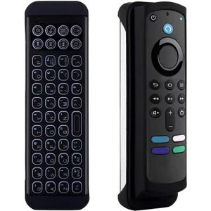 iPazzPort Mini Bluetooth Keyboard Wireless with Remote Case for Amazon Firestick, Fire TV Stick /4K/Lite/Cube, Fire TV 3rd Gen, Echo Show 15.