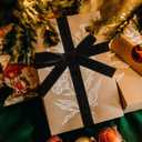 Christmas Black Velvet Ribbon, 1.5 Inch x 10 Yard Vintage Single Face Spool Satin Velvet Ribbon for Christmas Wreath Decoration DIY Bow Craft Gift Wrapping Wedding Ornaments Party Home Decor