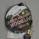 Leader Hose for Outdoor Garden Connection: 2FT 1/2" Short Hose with Male to Female Fittings Leakproof and No Kink for Faucet Extension Drip Irrigation (Green)