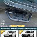 Trumgeta 2X EZ Side Steps Fit for 2007-2018 Jeep Wrangler JK 2/4 Doors Running Boards 350 LBS Load (NOT for Rock Rails)