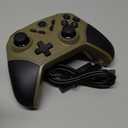 ISHAKO Wireless PC Controller, Hall Effect Gaming Controller with 1000Hz Polling Rate, 3-Stage Adjustable Triggers, 4 Macro Back Buttons, Bluetooth/2.4G/Wired Gamepad Compatible with Windows PC, Switch, iOS, Android, Steam Deck - Green