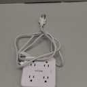 Surge Protector Power Strip - CHCORE 5Ft Braided Extension Cord with 8 Outlets with 4 USB (2 USB C) Charging Ports, Flat Plug Multi Plug Outlet Extender Charging Station for Home Office, ETL, White