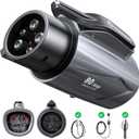 Tesla to J1772 Adapter [for J1772 EVs Only] [Max 80Amp 250V Fast Charging] Nacs to J1772 Adapter, Tesla Charger Adapter Compatible with Level 1 2 Tesla Destination/Wall/Mobile Chargers
